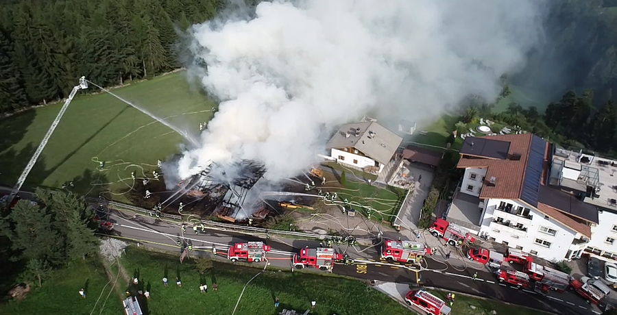 Großbrand in Runggaditsch